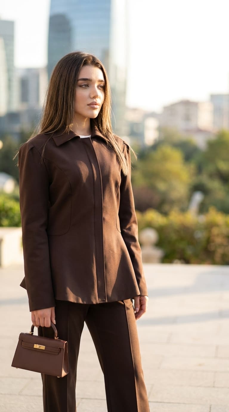 Le tailleur bordeaux qui fait la différence au bureau